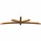 Ekena Millwork Alberta Smooth Timber Gable Bracket, Western Red Cedar, 96"W x 24"H x 3 1/2"D x 3 1/2"F, 6/12 Pitch GBW096X24X0404ALB00SWR - alternate 3